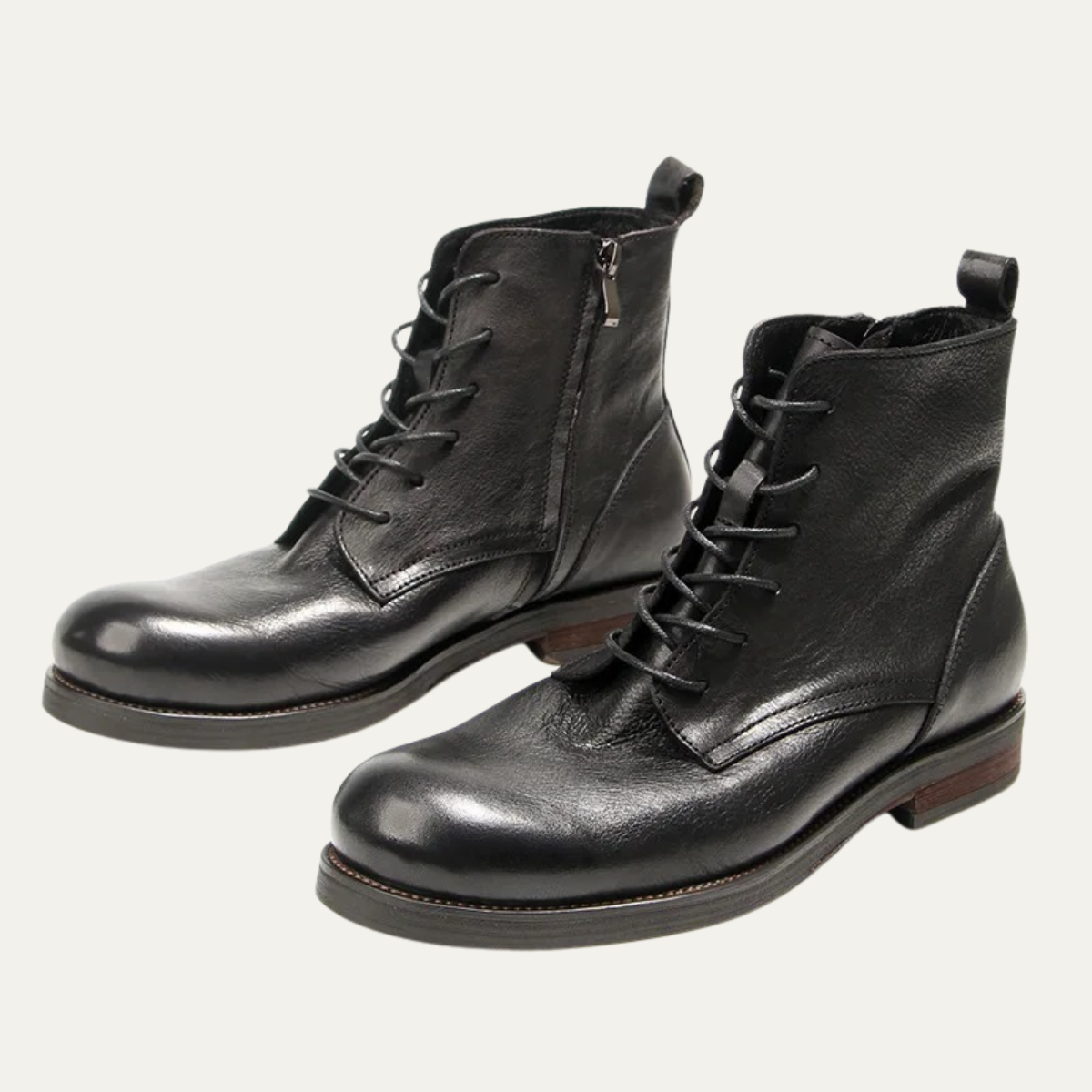 The St Davids Men's Leather Retro Casual Lace Up Boots