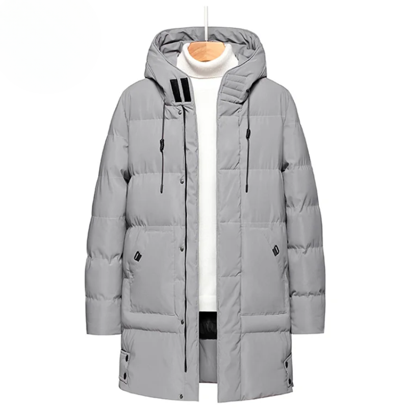 Aaron | Men's Puffer Winter Coat with Hood and Warm Lining