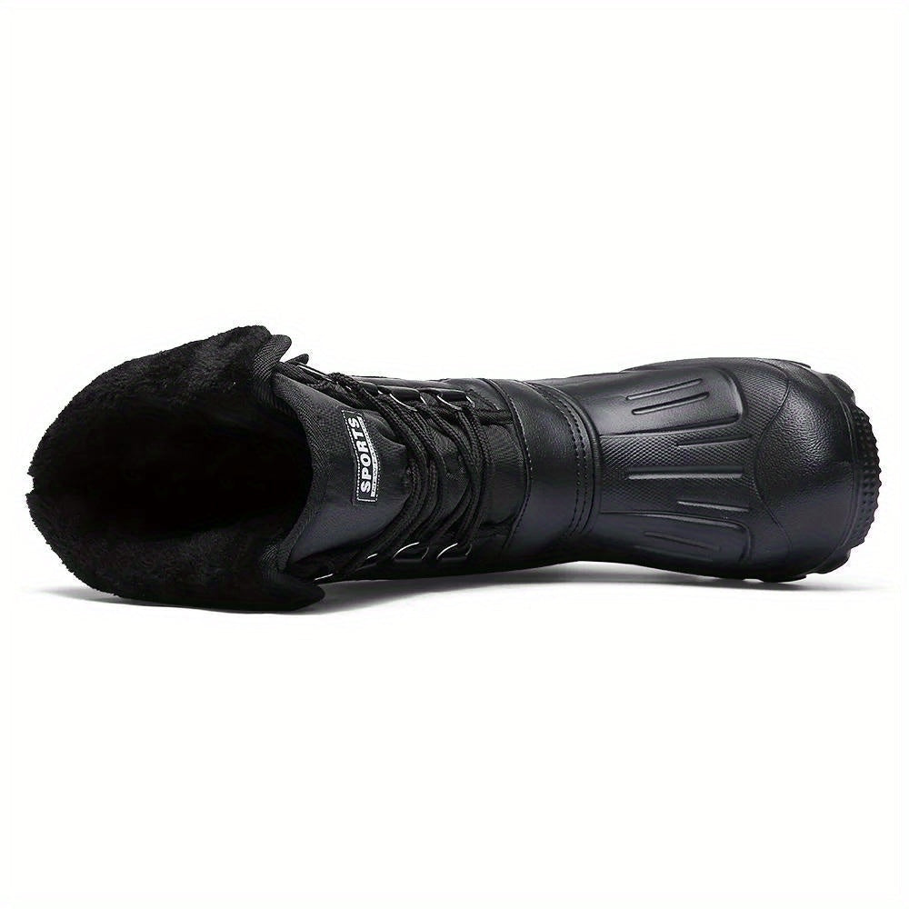 Cadrick | Men’s Waterproof Winter Boots | High-Cut Outdoor Lace-Up Shoes with Warm Lining