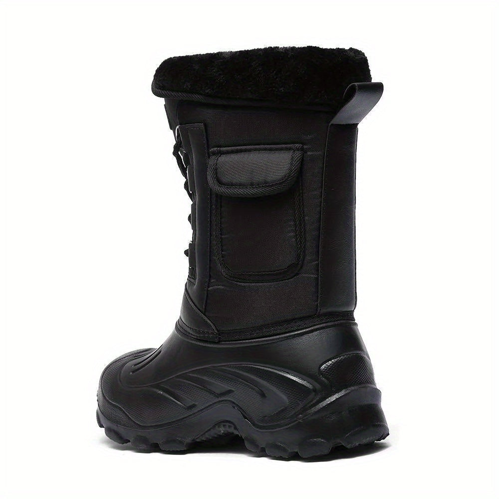 Cadrick | Men’s Waterproof Winter Boots | High-Cut Outdoor Lace-Up Shoes with Warm Lining