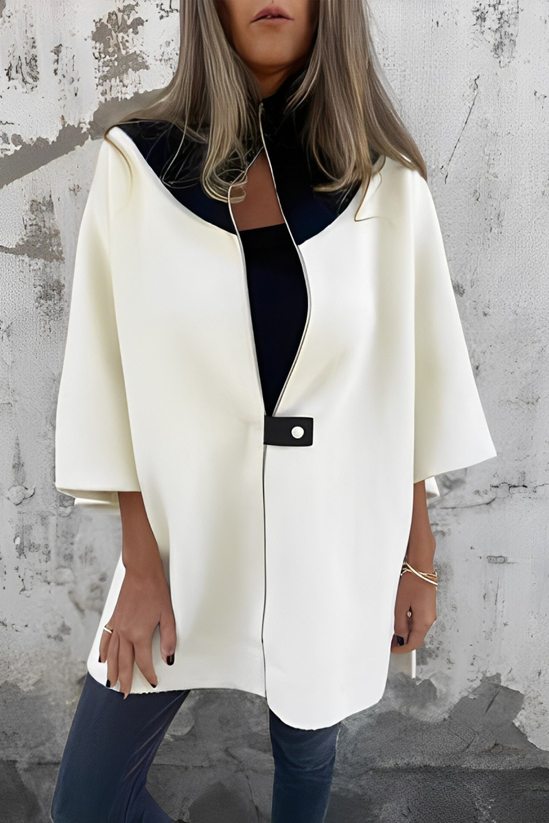 Florina | Long Zip-Up Cardigan with Wide Sleeves – Versatile and Comfortable Layering Piece