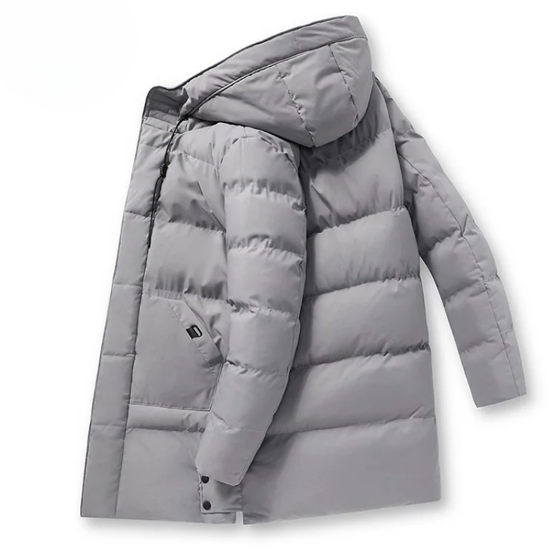 Aaron | Men's Puffer Winter Coat with Hood and Warm Lining