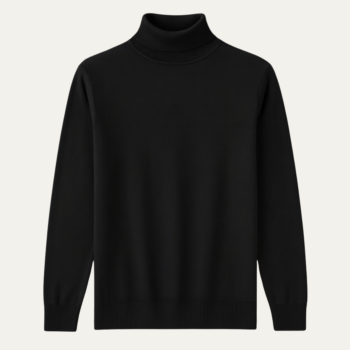 The Brighton Men&#39;s Slim Fit Cotton Classic Turtleneck Jumper