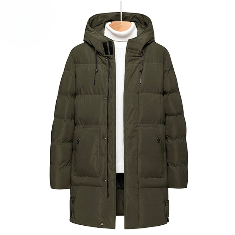 Aaron | Men's Puffer Winter Coat with Hood and Warm Lining