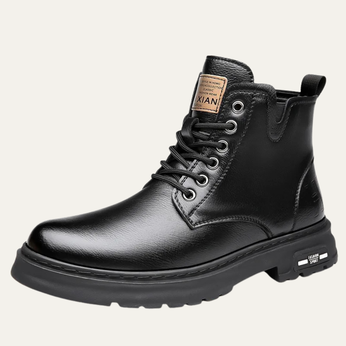 The Milazzo Men’s High Top Lace Up Leather Boots