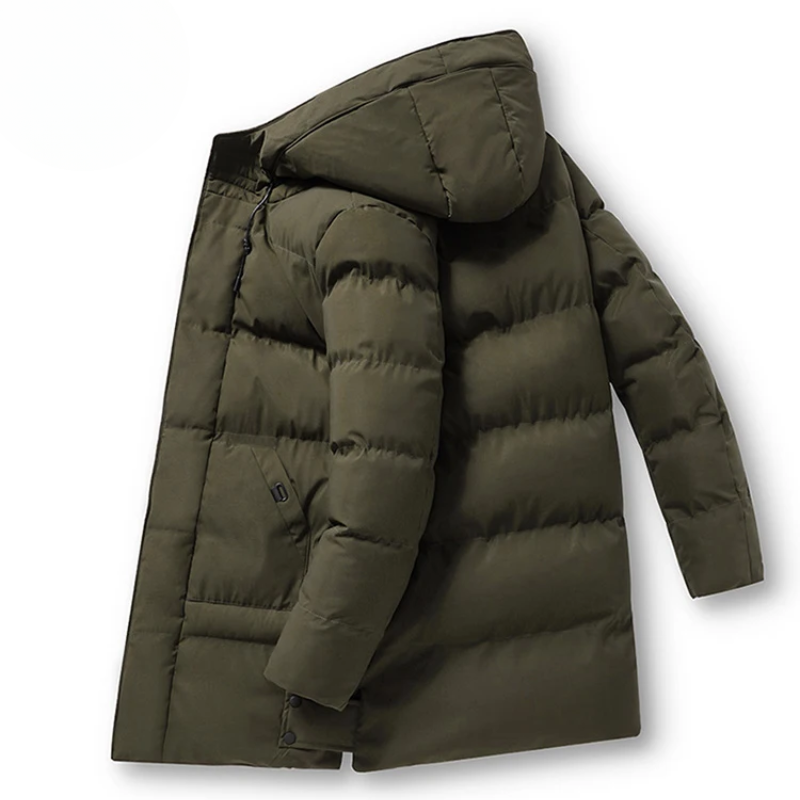 Aaron | Men's Puffer Winter Coat with Hood and Warm Lining