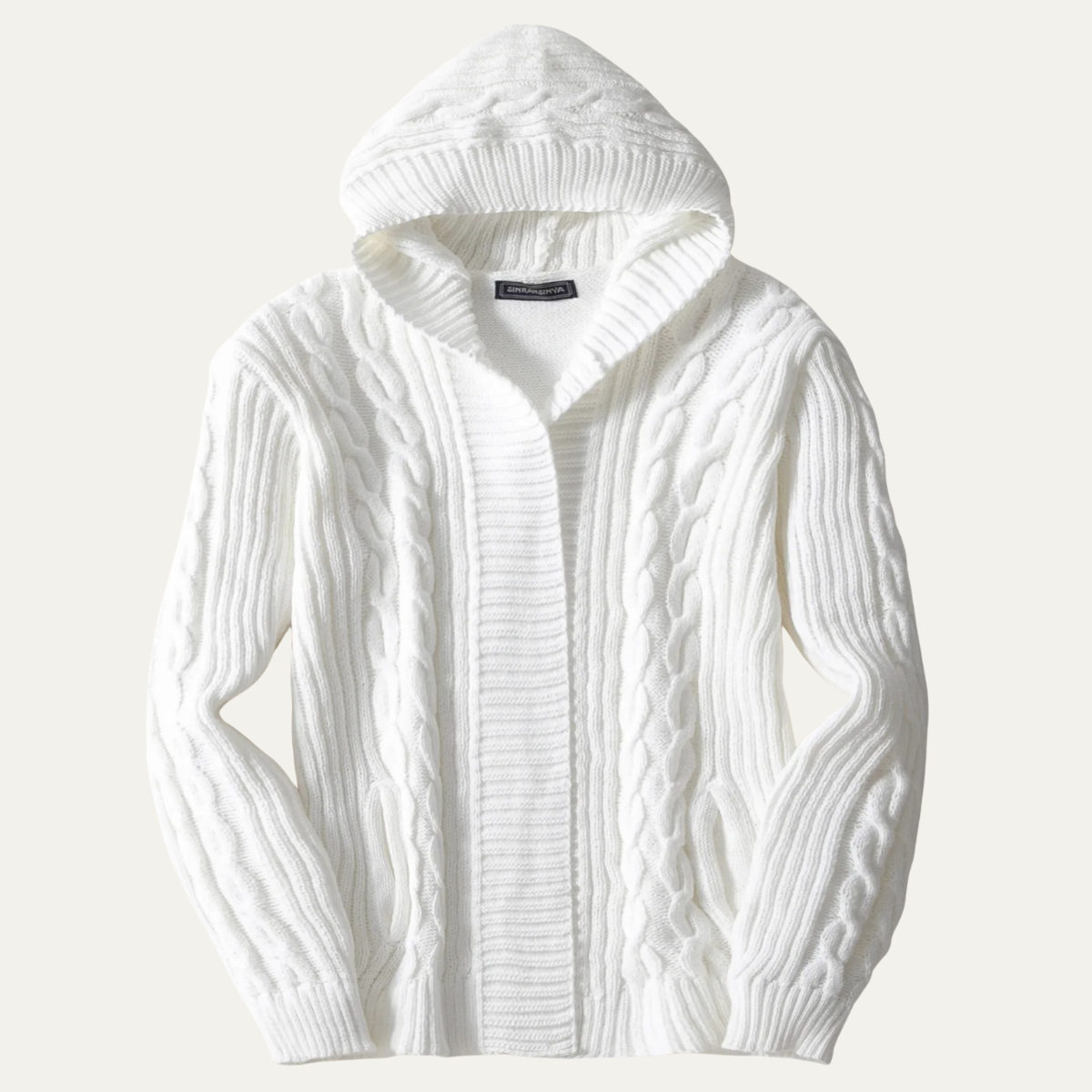 The Conwy Men&#39;s Chunky Cable Knit Winter Cardigan