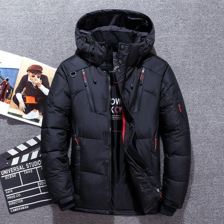 Alistair | Men’s Quilted Winter Jacket with Hood & Warm Padded Design