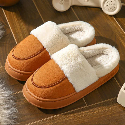 Winfrieda | Women's Winter Slippers with Closed Toe, Plush Lining & Thick Sole