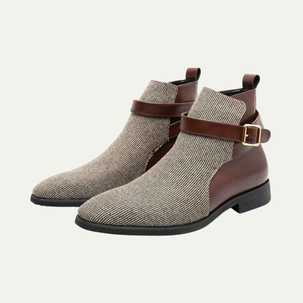 The Shetland Men&#39;s Elegant Modern Buckle Chelsea Boots