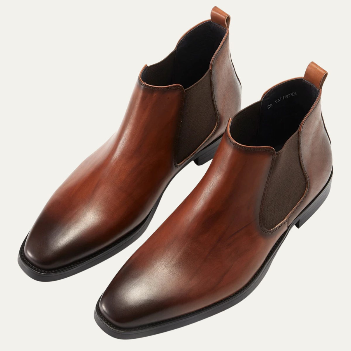 The Kirkwall Men&#39;s Polished Leather Smart Chelsea Boots
