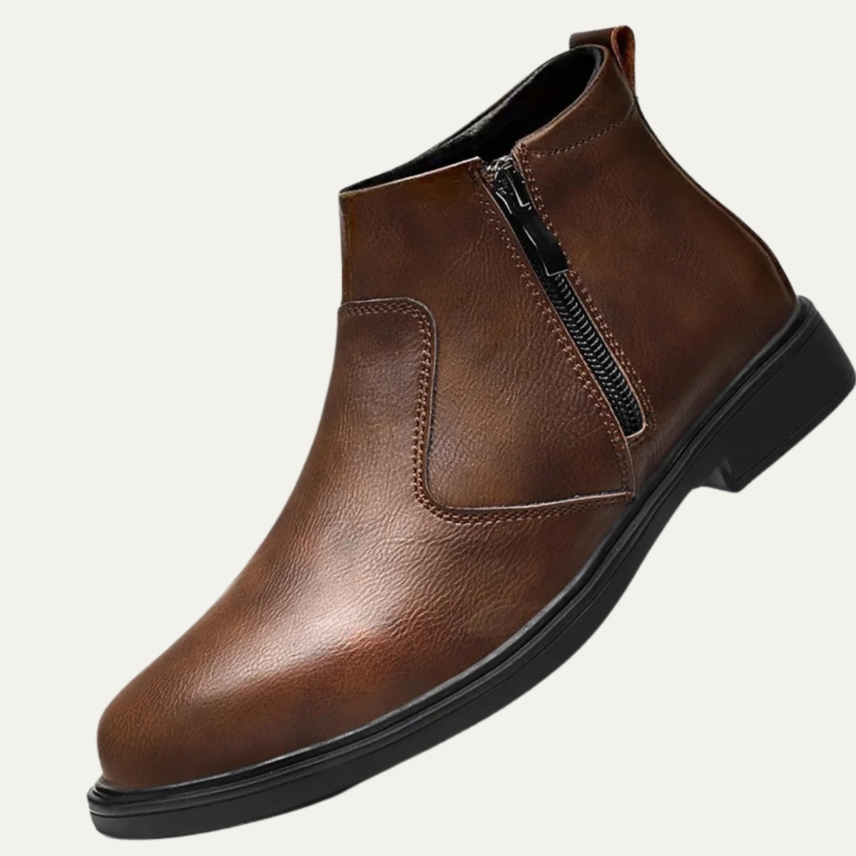 The Verona Men&#39;s Leather Chelsea Boots with Side Zip
