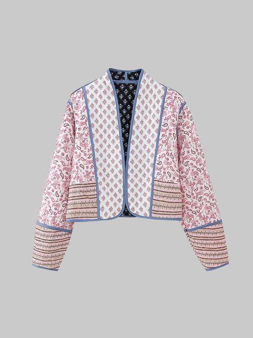 Helara | Women's Floral Reversible Cotton Jacket – Stylish & Versatile