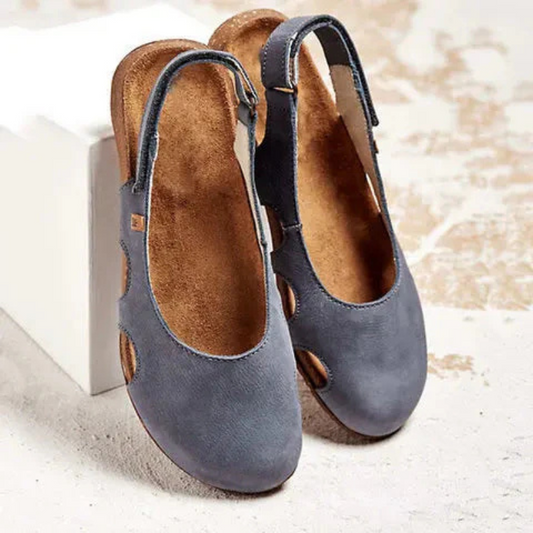 Katherine | Women’s Stylish Closed Toe Velcro Slingback Casual Sandals
