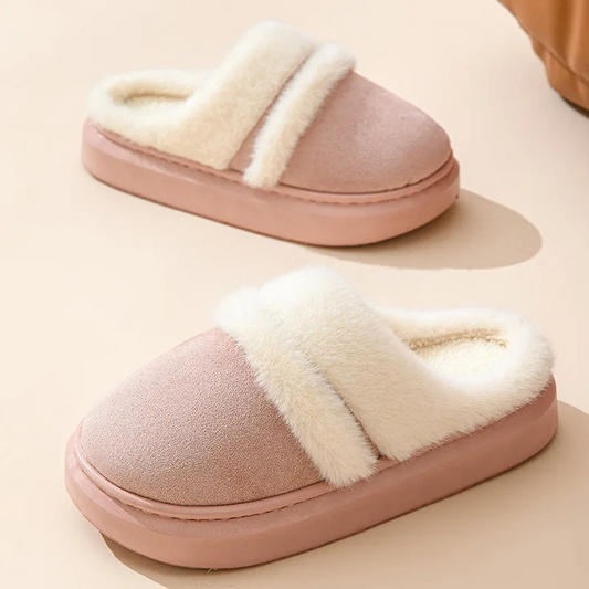 Wiebkena | Women's Winter Slippers with Plush Lining & Thick, Warm Padding