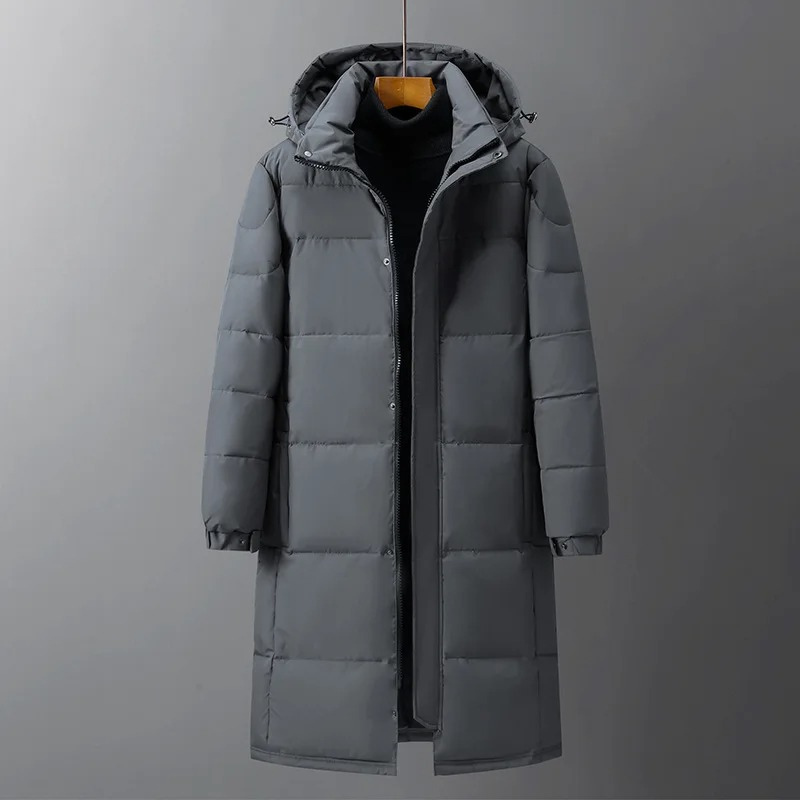 Fabian | Men's Long Water-Resistant Padded Winter Coat with Hood