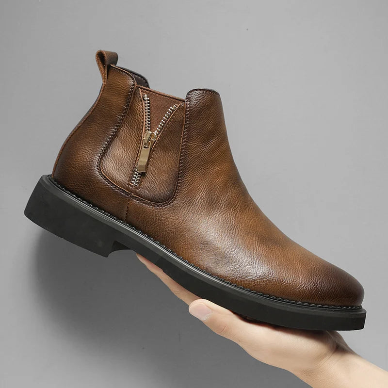The Catania Men's Chelsea Vintage Leather Ankle Boots
