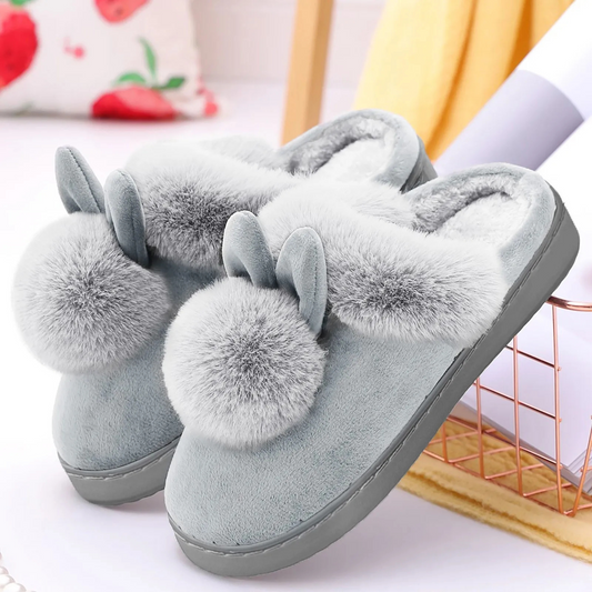 Malvina | Lightweight Furry Slippers with Adorable Ear Design