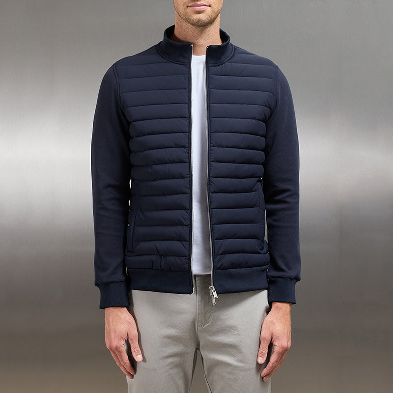 Augustus | Men's Solid Colour Full Zip Stand Collar Transitional Jacket