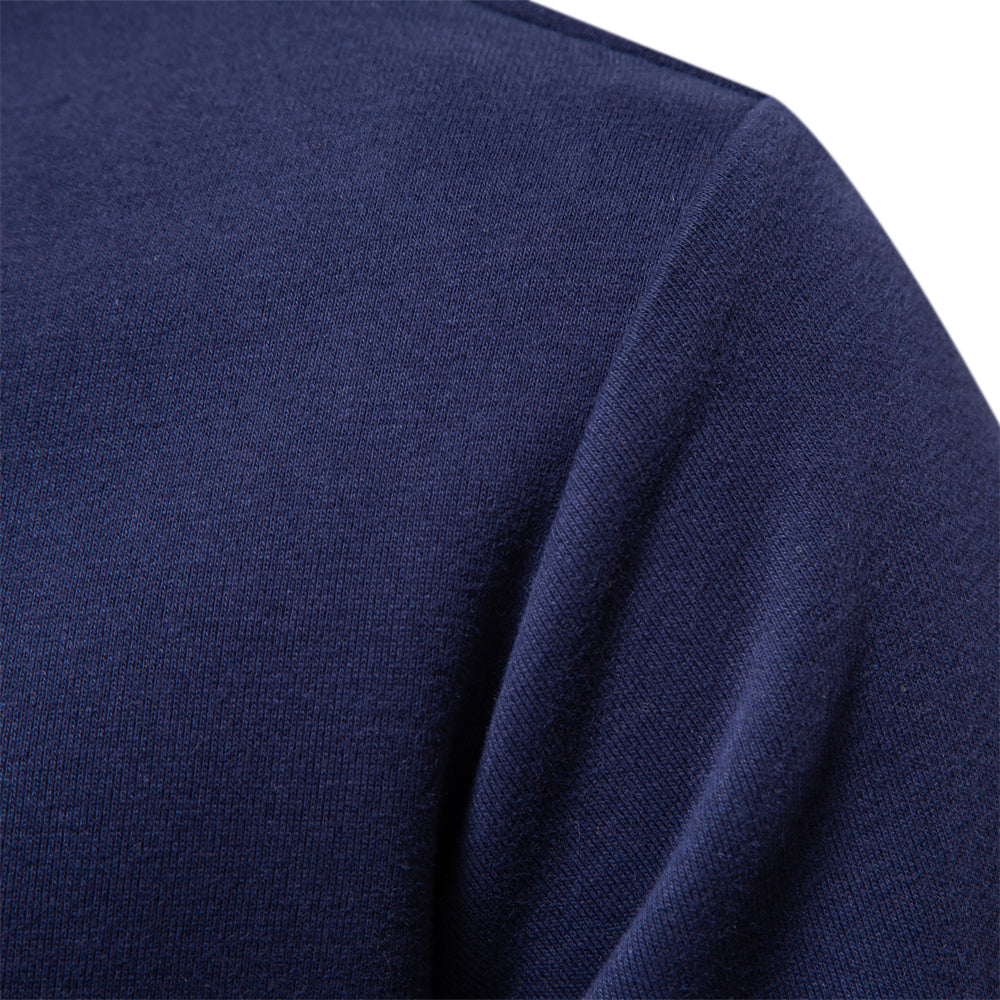 Lisbeth | Men's Buttoned Polo Neck Sweatshirt – Warm & Stylish