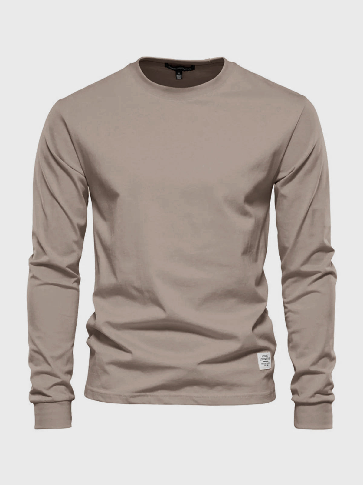 Oscar | Men’s Classic Cotton Round Neck Sweatshirt – Solid Colour Casual Pullover
