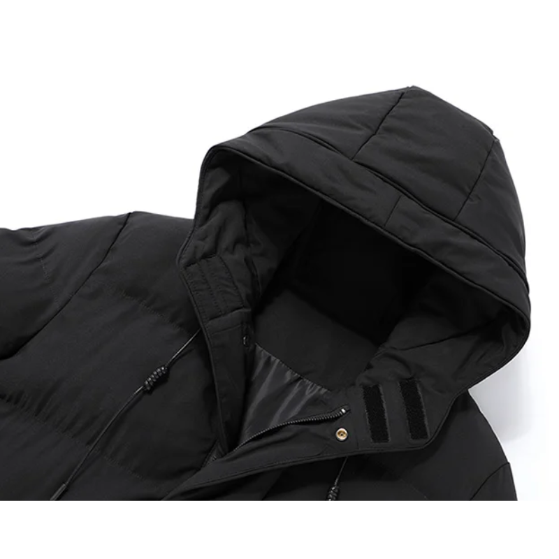 Aaron | Men's Puffer Winter Coat with Hood and Warm Lining