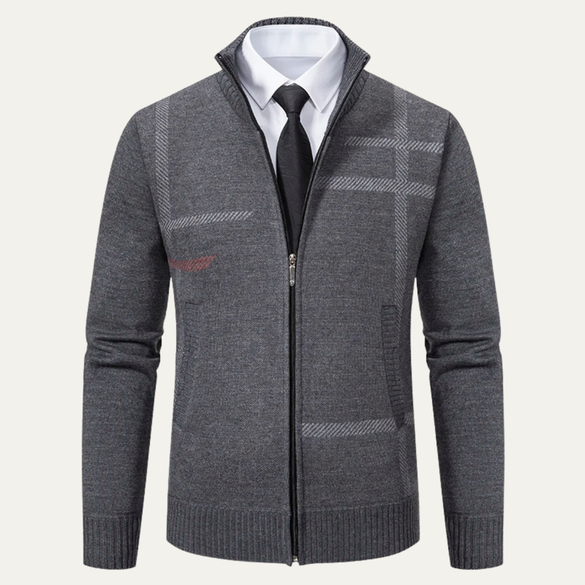 The Ashglen Men&#39;s Full Zip Knit Cardigan