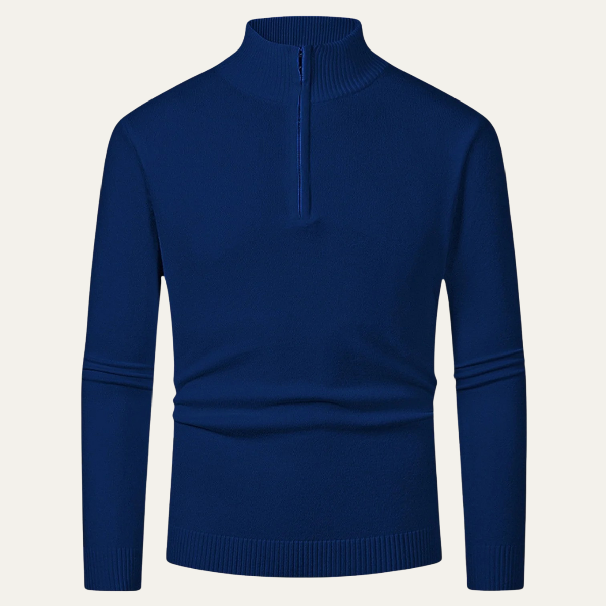 The Chester Men’s Elegant Wool Zip Knit Turtleneck Jumper