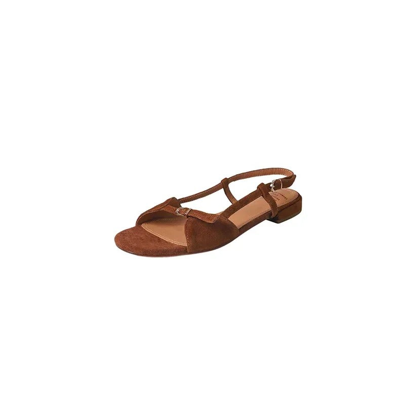 Emily | Women's Minimalist Low Block Heel Strap Sandals – Chic Summer Shoes for Everyday Elegance