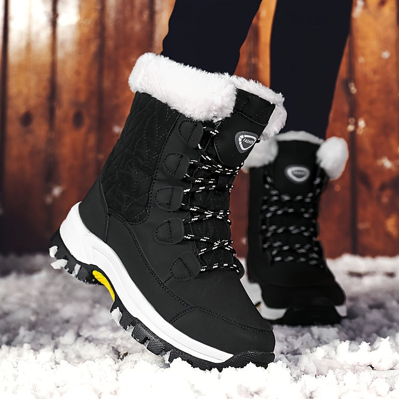 Paula | Women’s Winter Lace-Up Boots with Round Toe & Warm Lining