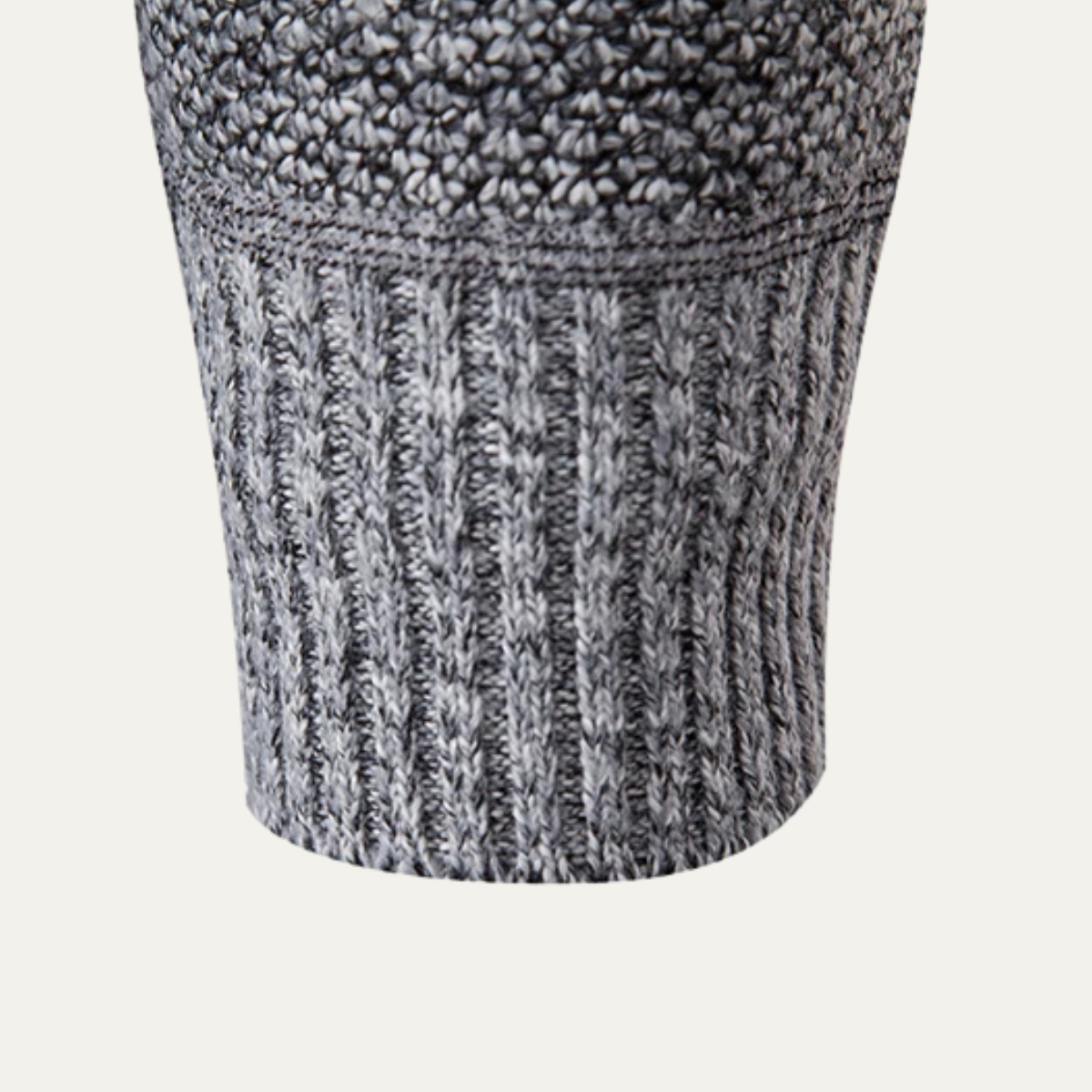 The Viareggio Men’s Knit Warm Striped Zip Cardigan