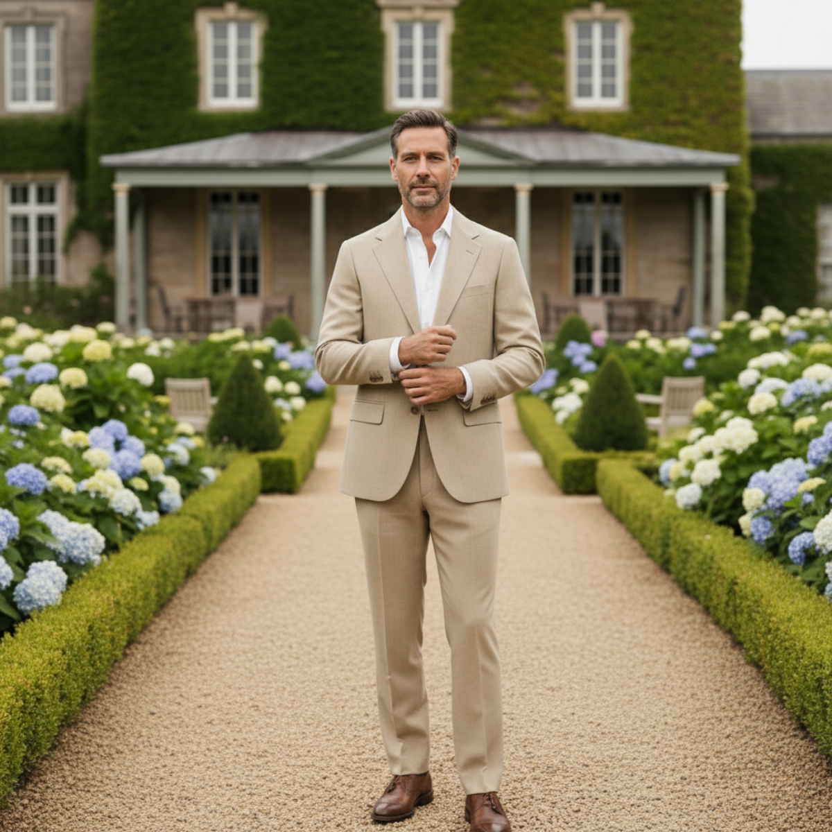 The Amalfi Linen Wedding Guest Men Suit