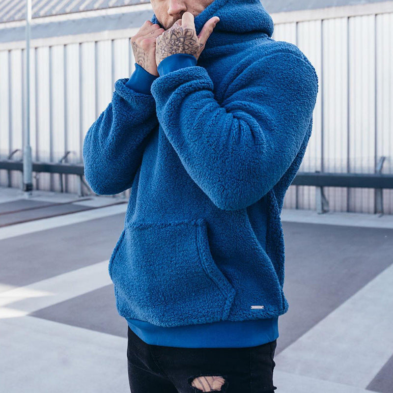 Iago | Men's Fleece Hoodie with Plush Lining and Kangaroo Pocket