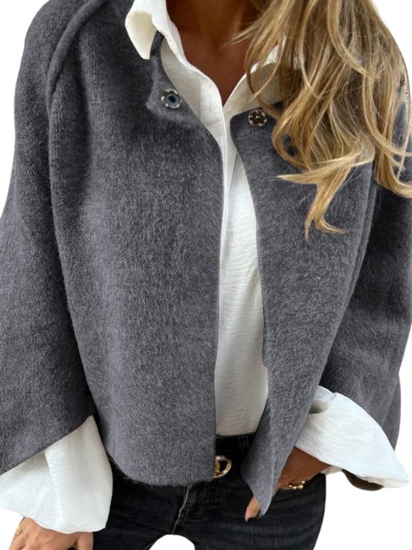 Amelinde | Women's Oversized Open Cashmere Cardigan in Solid Colours