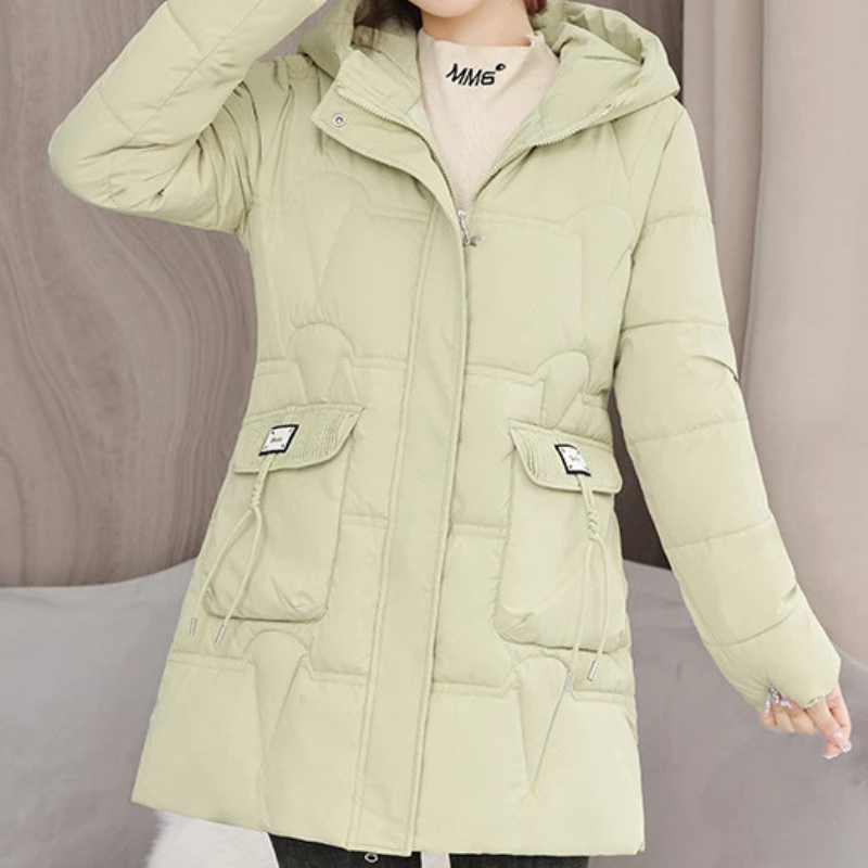 Delia | Women's Windproof Parka Winter Jacket with Hood and Zipper