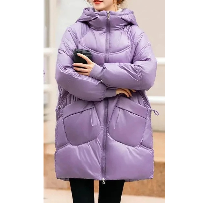 Helena | Women's Windproof Padded Parka Winter Jacket with High Collar and Large Pockets