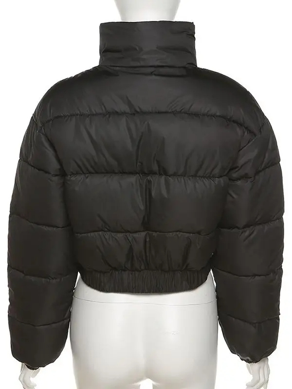 Bettina | Women’s Short Down Jacket with High Collar and Elastic Hem