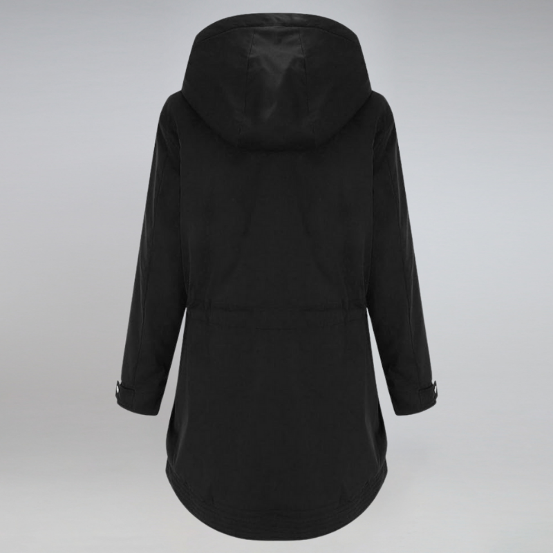Rachel | Women’s Fleece Lined Winter Parka with Hood, Zip & Drawstring Waist