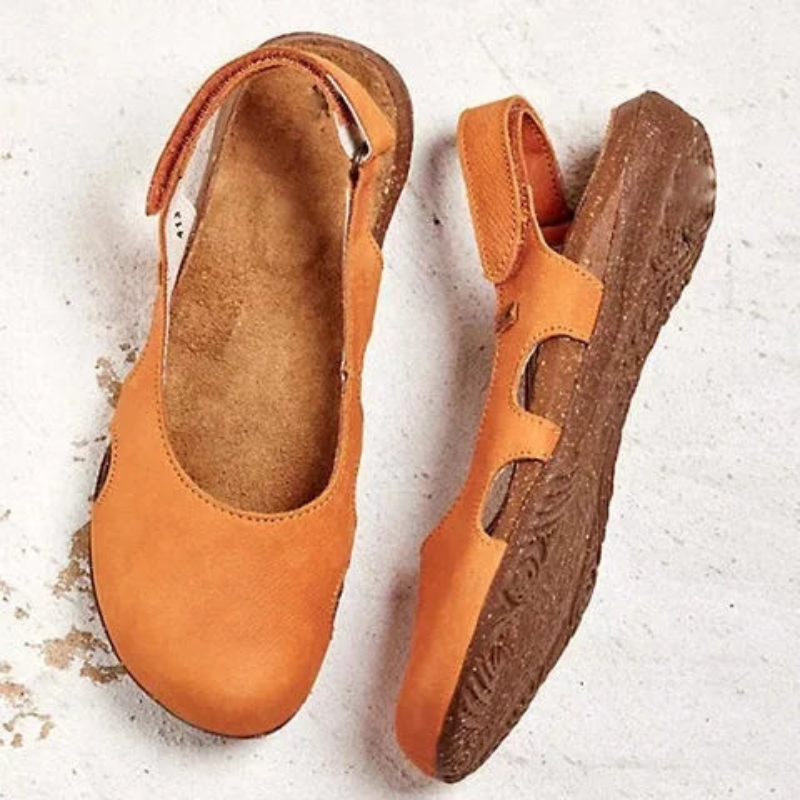 Katherine | Women’s Stylish Closed Toe Velcro Slingback Casual Sandals