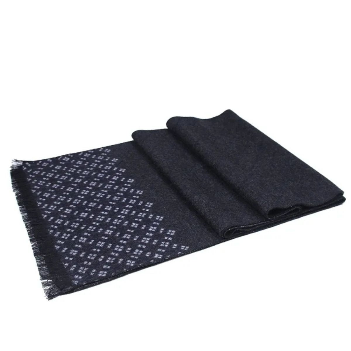 The Champs Élysées Cashmere Merino Scarf for Men - Black