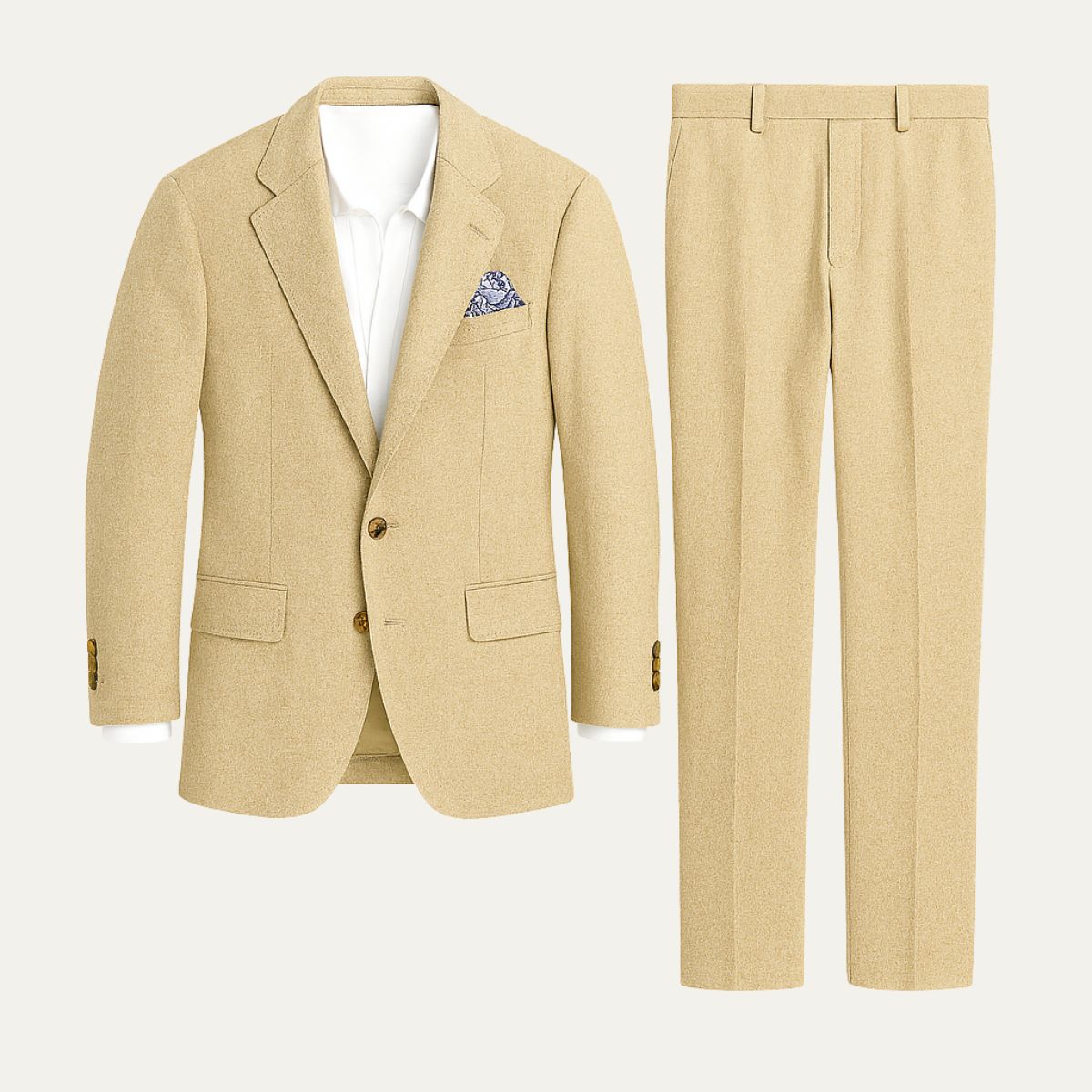 The Santorini Linen Wedding Guest Men Suit