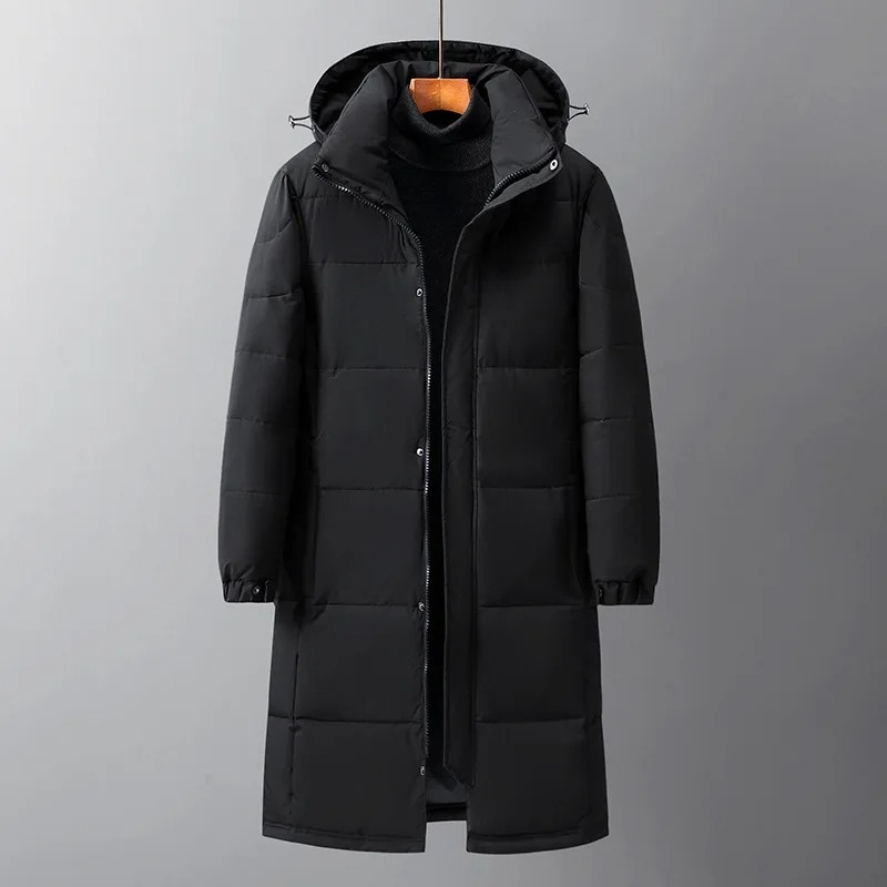 Fabian | Men's Long Water-Resistant Padded Winter Coat with Hood