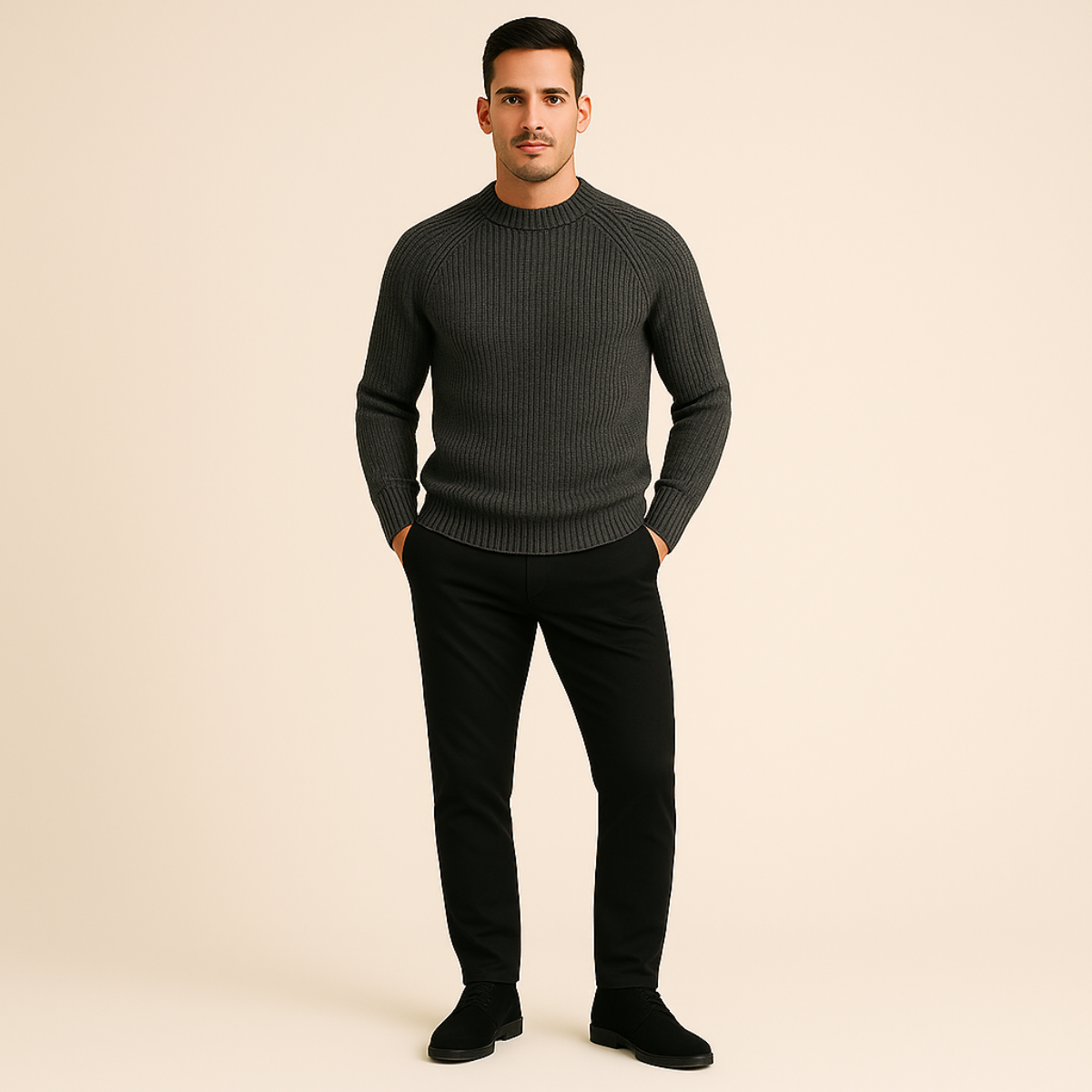 The Ely 100% Cashmere Crewneck for Men