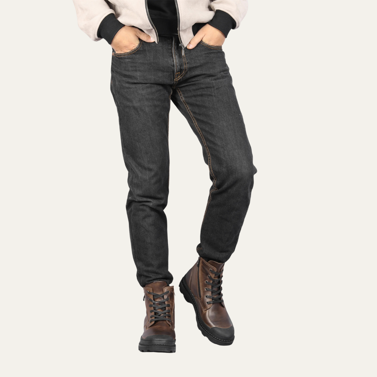 The Corvara Men’s Warm Fur Lined Leather Winter Ankle Boots