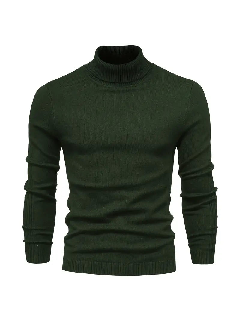 Perdita | Men’s Slim Fit Turtleneck Sweater, Long-Sleeve Smart Casual Knit