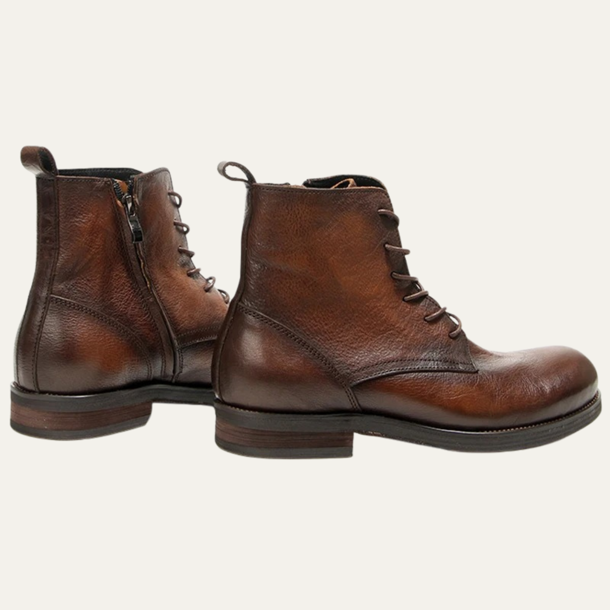 The St Davids Men's Leather Retro Casual Lace Up Boots