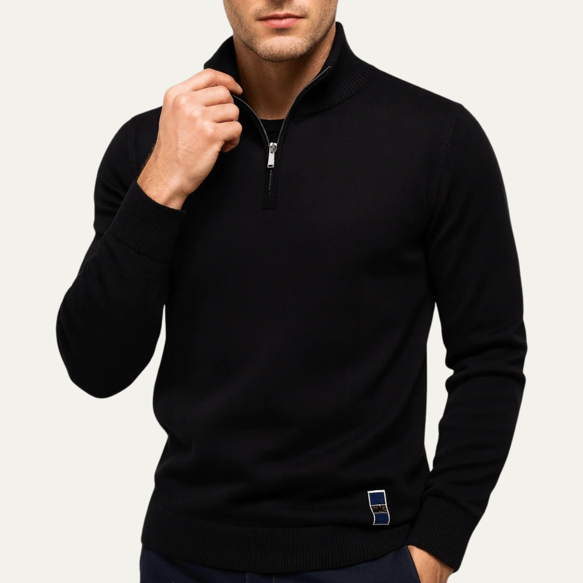The Dartmouth Men's Half Zip Knit Smart Casual Jumper