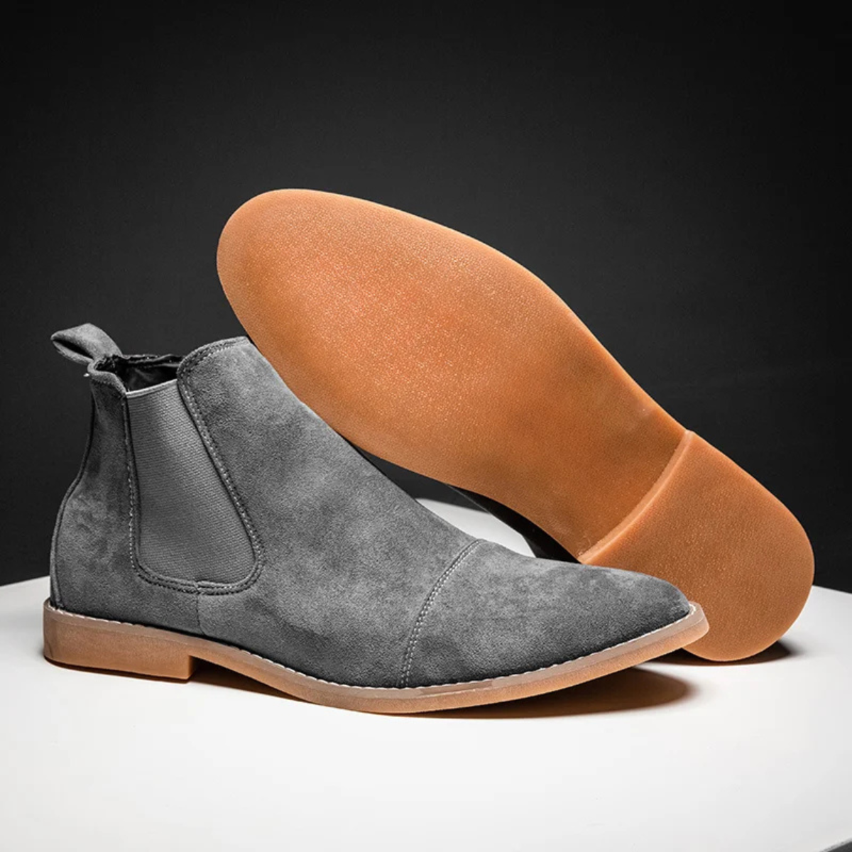 The Harris Men's Classic Slip On Suede Chelsea Boots