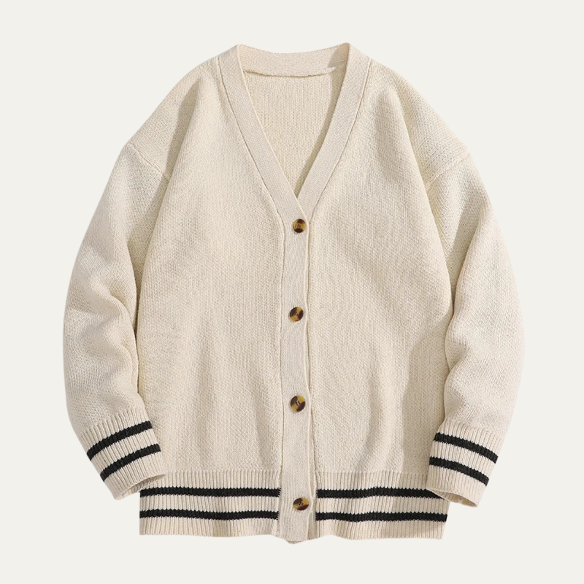 The Greenwich Men’s Button Up Streetwear V Neck Knitted Cardigan