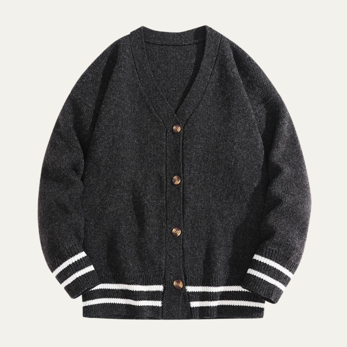 The Greenwich Men’s Button Up Streetwear V Neck Knitted Cardigan